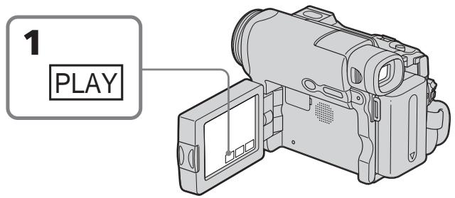 SONY DCR-TRV22E - Visionnage d'images animées - Lecture d'un film au format MPEG MOVIE - 1