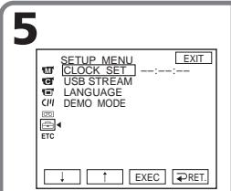 SONY DCR-TRV22E - Etape 2 Réglage de la date et de l'heure - 2