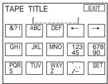 SONY DCR-TRV22E - Creation d'une étiquette sur une cassette dotée d'une mémoire de cassette - 1