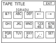 SONY DCR-TRV22E - Creation d'une étiquette sur une cassette dotée d'une mémoire de cassette - 3