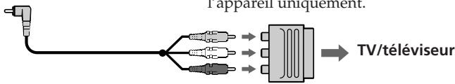 SONY DCR-TRV22E - Si vous teléviseur ou magnétoscope est équipé d'un connecteur à 21 broches (EUROCONNECTOR) - 1