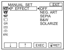 SONY DCR-TRV22E - Opérations de lecture avancées — Lecture d'une cassette contenant des effets d'image - 1