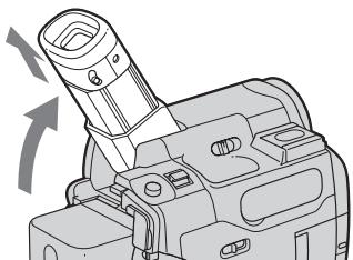 SONY DCR-TRV22E - Si vous utilisez le viseur lorsqu'une batterie à grande capacité est installée - 1