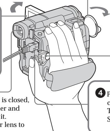 SONY DCR-TRV22E - Open the lens cap (p. 36). - 1