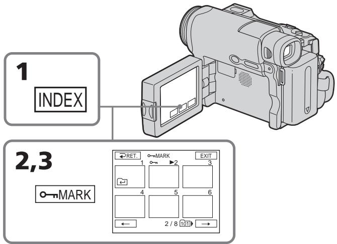 SONY DCR-TRV22E - Prévention d'un effacement accidentel - Protection de l'image - 1