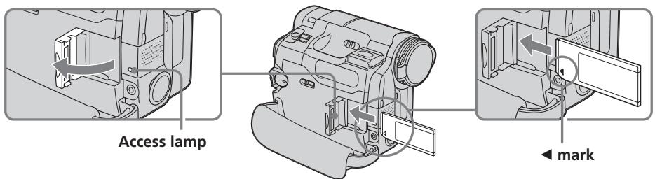 SONY DCR-TRV22E - Inserting the "Memory Stick" (p. 146) - 1