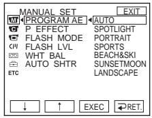 SONY DCR-TRV22E - Utilisation de la fonction PROGRAM AE - 1