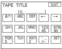 SONY DCR-TRV22E - Creation d'une étiquette sur une cassette dotée d'une mémoire de cassette - 2