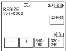SONY DCR-TRV22E - Modification de la taille des images - Redimensionnement (DCR-TRV33E uniquement) - 1