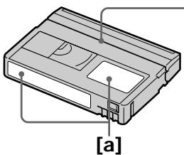 SONY DCR-TRV22E - Lors de la pose d'une étiquette sur la cassette - 1