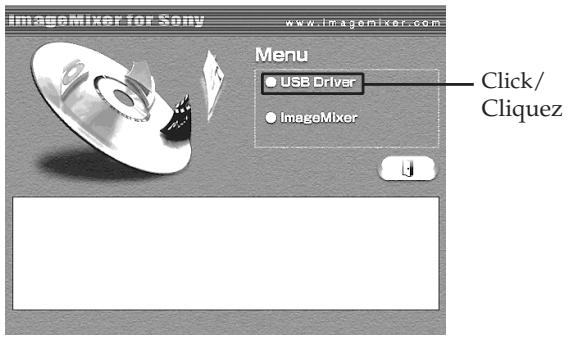 SONY DCR-TRV22E - Raccordement de votre caméoscope à un ordinateur à l'aide du cable USB (pour les utilisateurs de Macintosh) (DCRTRV22E/TRV33E uniquement) - 1