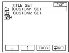SONY DCR-TRV22E - Creation de titres personalisés - 1