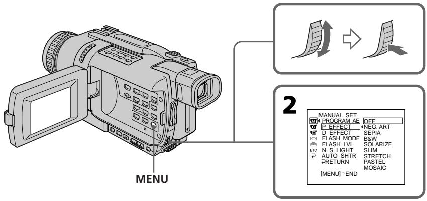 SONY DCR-TRV240E - Использование специальных эффектов – Эффект изображения - 1