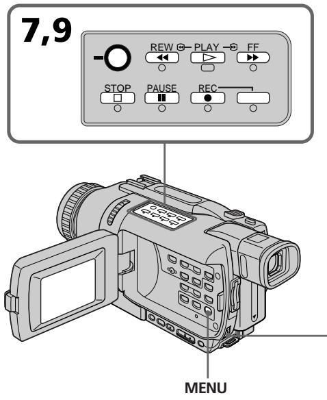 SONY DCR-TRV240E - Запись смонтированных изображений как движущегося изображения – Цифровой монтаж программы (на “Memory Stick”) - 1