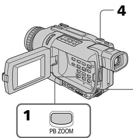 SONY DCR-TRV240E - Увеличение записанных изображений – Функция РВ ZOOM ленты - 1
