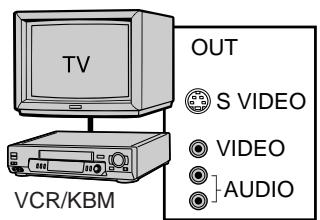 SONY DCR-TRV240E - Using the A/V connecting cable - 1