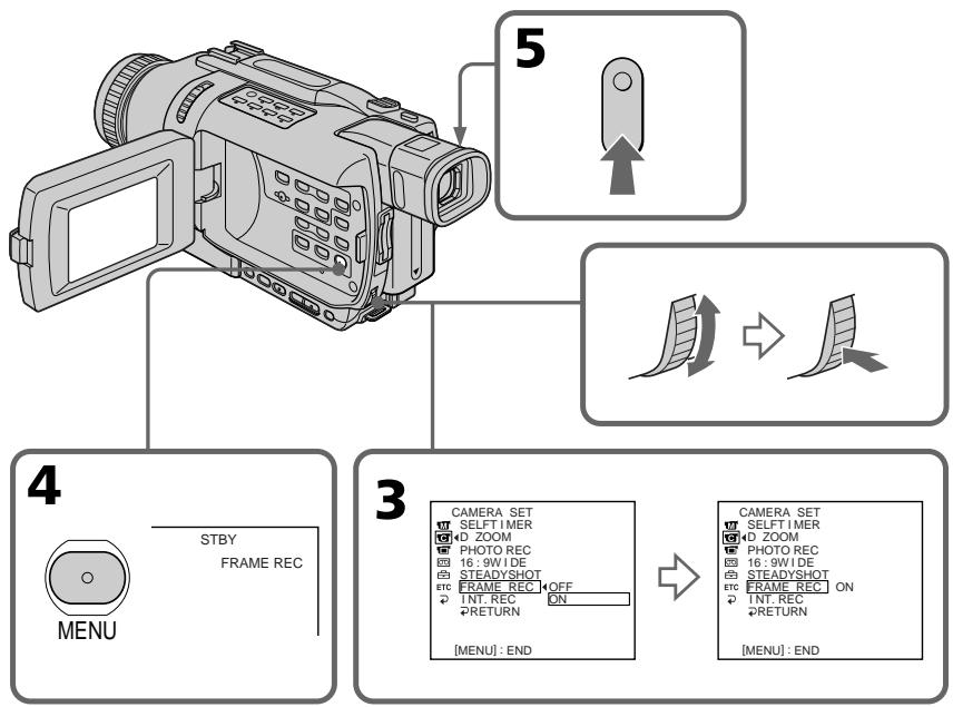 SONY DCR-TRV240E - Покадровая запись – Запись монтажного кадра - 1