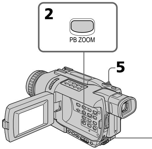 SONY DCR-TRV240E - Увеличение неподвижных изображений, записанных на “Memory Stick” – Функция PB ZOOM памяти - 1