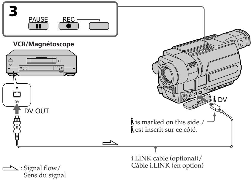 SONY DCR-TRV245E - Utilisation d'un câble i. LINK - 1