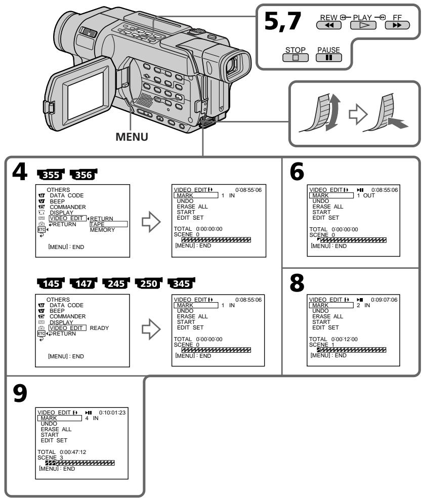 SONY DCR-TRV245E - Opération 1: création d'un programme - 1