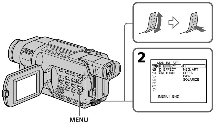 SONY DCR-TRV245E - Lecture d'une cassette contenant des effets d'image - 1