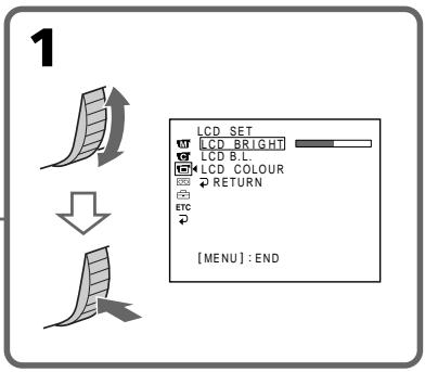 SONY DCR-TRV245E - Réglage de la luminosité de l'écran LCD - 2