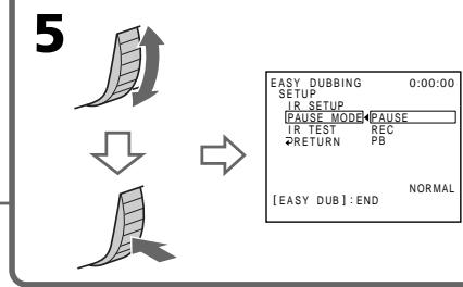 SONY DCR-TRV245E - Réglage des modes d'annulation de pause d'enregistrement sur le magnétoscope - 3