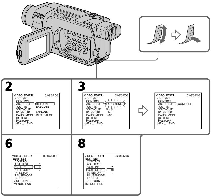 SONY DCR-TRV245E - Étape 3: réglage de la synchronisation du magnétoscope - 1