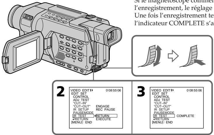 SONY DCR-TRV245E - Vérification du fonctionnement du magnétoscope - 1