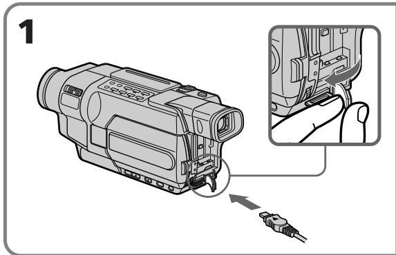 SONY DCR-TRV245E - Branchement à la prise secteur - 1