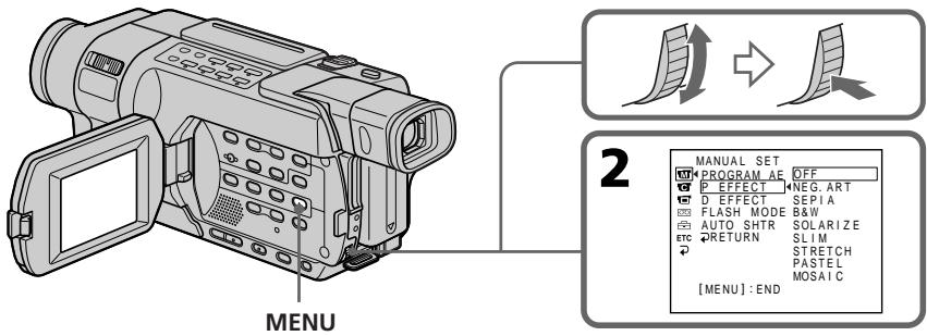 SONY DCR-TRV245E - Utilisation d'effets spéciaux - effet d'image - 1
