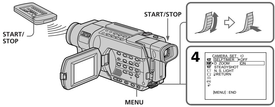 SONY DCR-TRV245E - Enregistrement de films MPEG avec le retardateur - 1