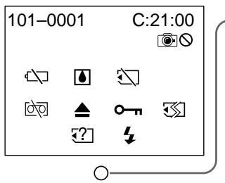 SONY DCR-TRV245E - Warning indicators - 1