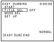 SONY DCR-TRV245E - Étape 3: sélection du titre - 2