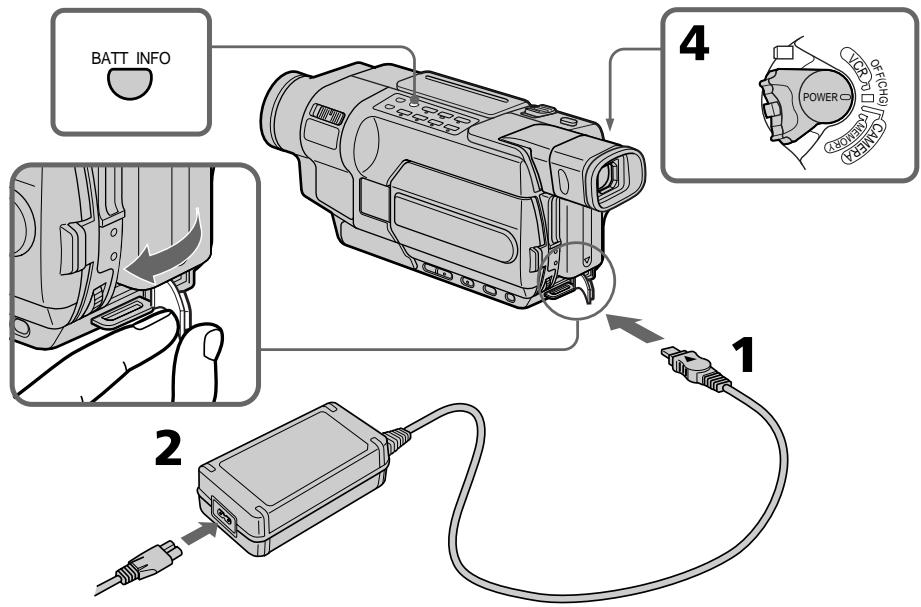 SONY DCR-TRV245E - Recharge de la batterie - 1