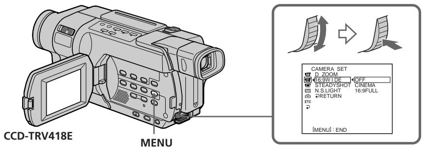SONY DCR-TRV245E - Utilisation du mode grand écran - 4