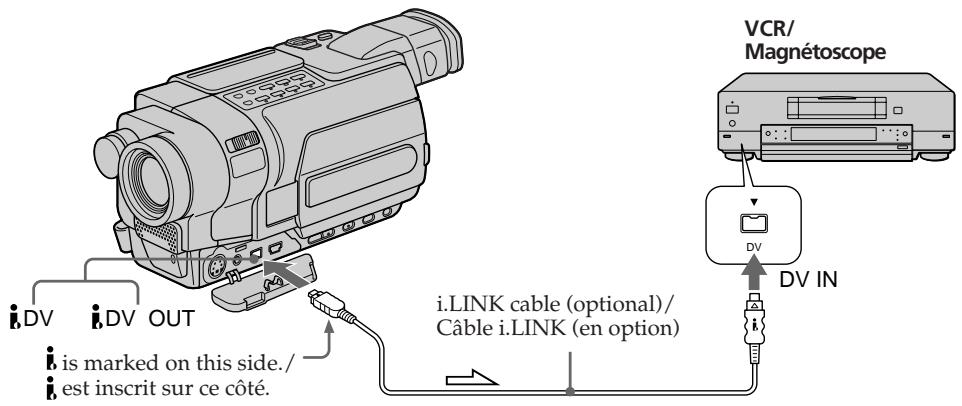 SONY DCR-TRV245E - Utilisation d'un câble i. LINK - 1