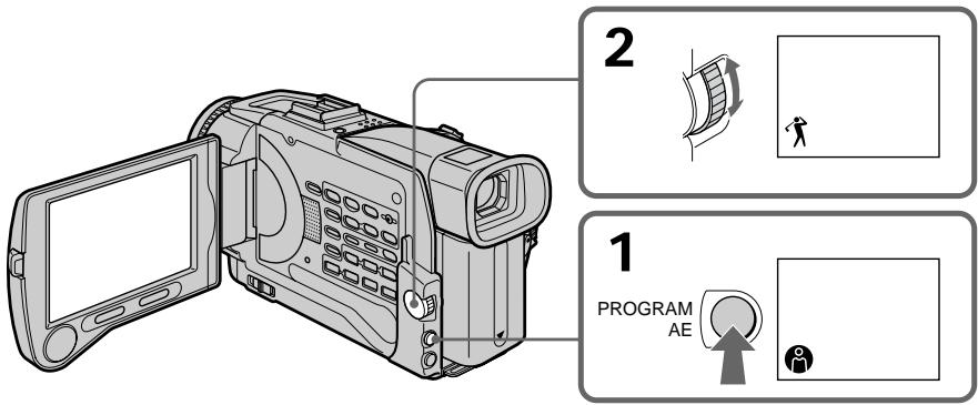 SONY DCR-TRV30E - Использование функции PROGRAM AE - 2