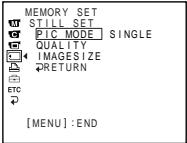 SONY DCR-TRV30E - Selecting still image quality mode - 4