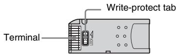 Write-protect tab Terminal