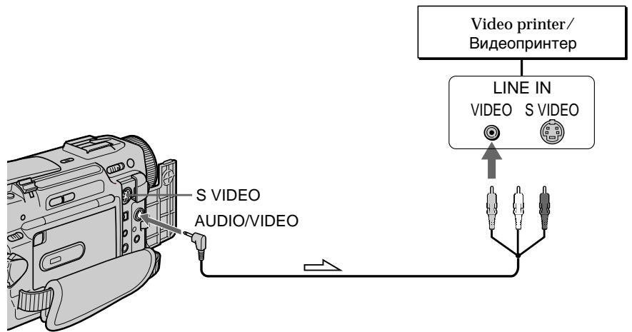 Video printer/ Видеопринтер LINE IN VIDEO S VIDEO S VIDEO AUDIO/VIDEO