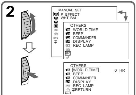 SONY DCR-TRV8E - Изменение установок MENU - 1