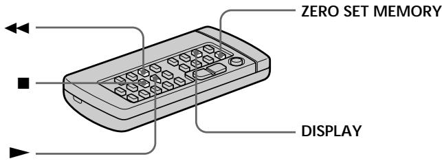ZERO SET MEMORY DISPLAY