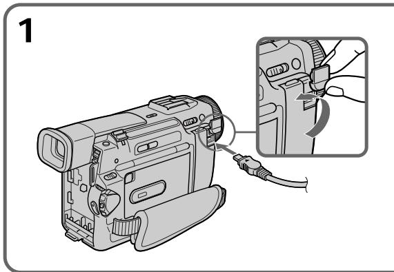 SONY DCR-TRV8E - Подсоединение к сетевой розетке - 1