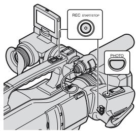SONY HVR-HD1000U - Enregistrement d'images fixes de haute qualité au cours d'un enregistrement de cassette (enregistrement double) - 1