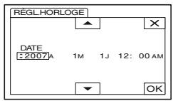 SONY HVR-HD1000U - Étape 4 : mettre sous tension et réglage de la date et de l'heure (suite) - 1