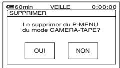 SONY HVR-HD1000U - Suppression d'une option de menu - 2