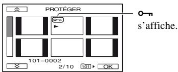 SONY HVR-HD1000U - Appuyer sur l'image à protéger. - 1