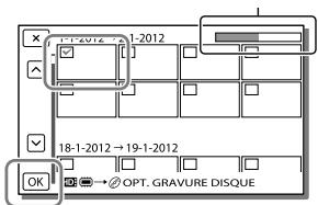 SONY HDR-CX190E,  HDR-CX200,  HDR-CX220 E,  HDR-CX320 E - Pour effectuer [OPT. GRAVURE DIS.] - 1