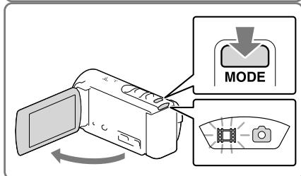 SONY HDR-CX190E, HDR-CX200, HDR-CX220 E, HDR-CX320 E - Enregistrement de films - 2